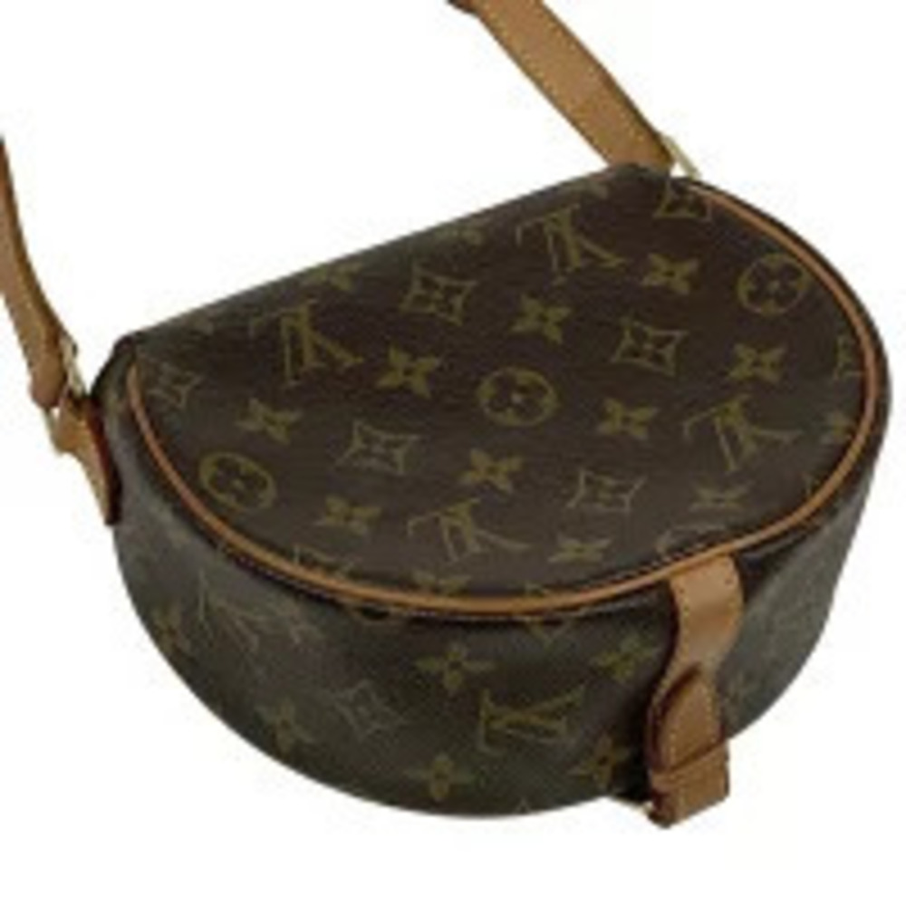 Louis Vuitton Monogram Crossbody Shoulder Tambourin Clutch Brown Bag